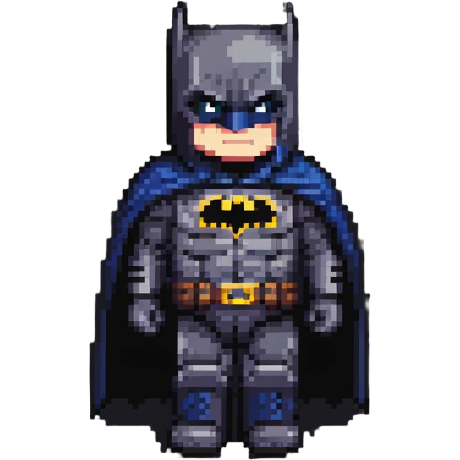 Batman with bat symbol, caped crusader silhouette emoji