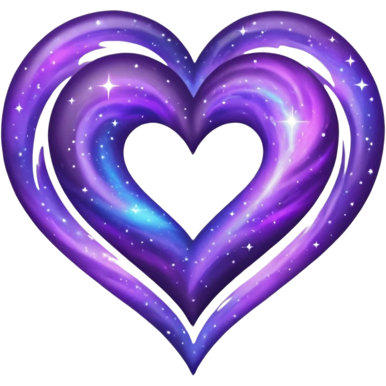 purple galaxy heart emoji