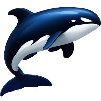 An orca whale wearing a Vancouver Canucks hat and jersey emoji