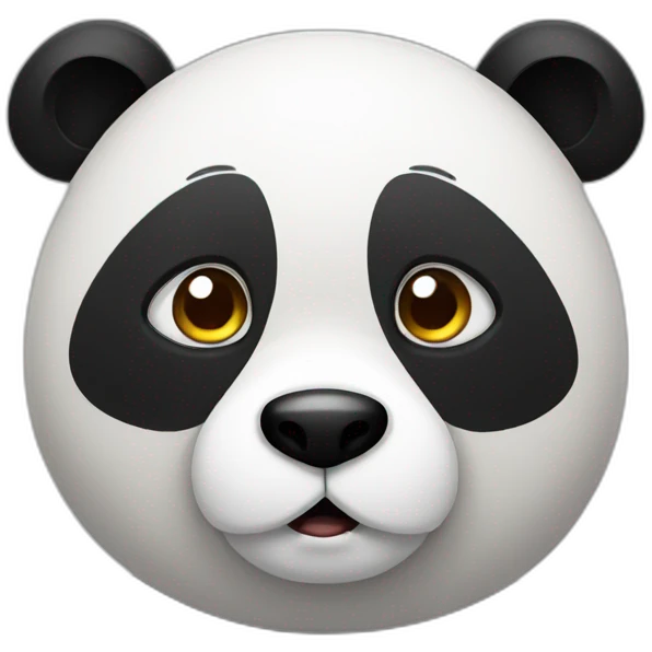 Panda confused emoji