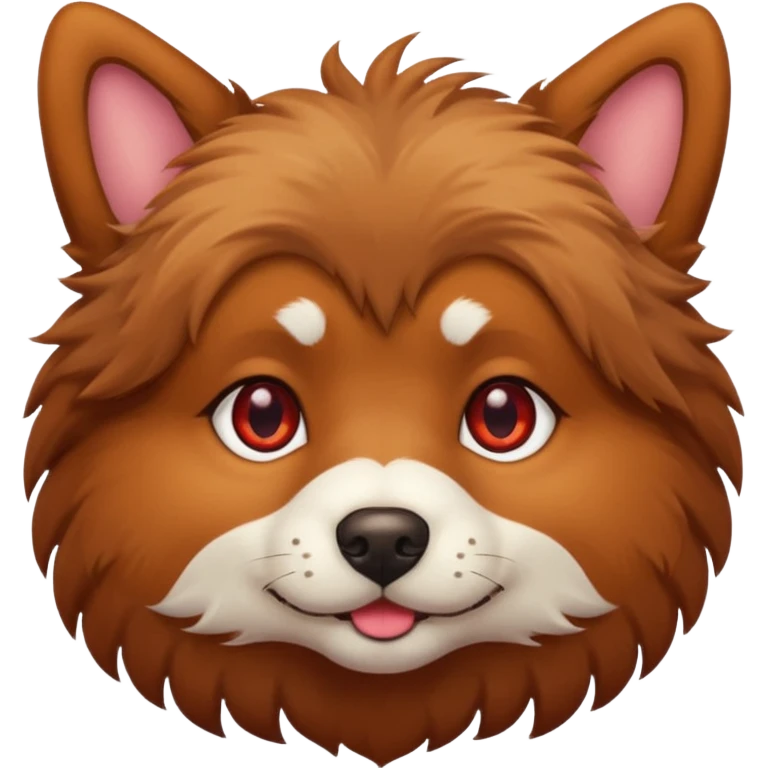 red eyed dog emoji