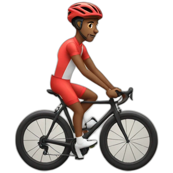 cyclists with heart eyes emoji
