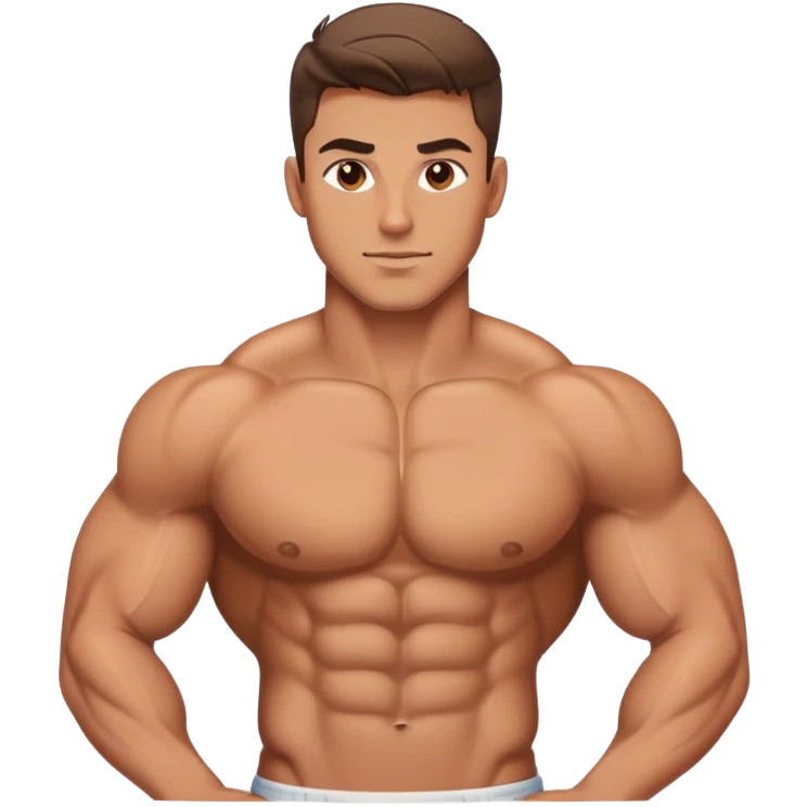 handsome muscular boyfriend with defined abs emoji