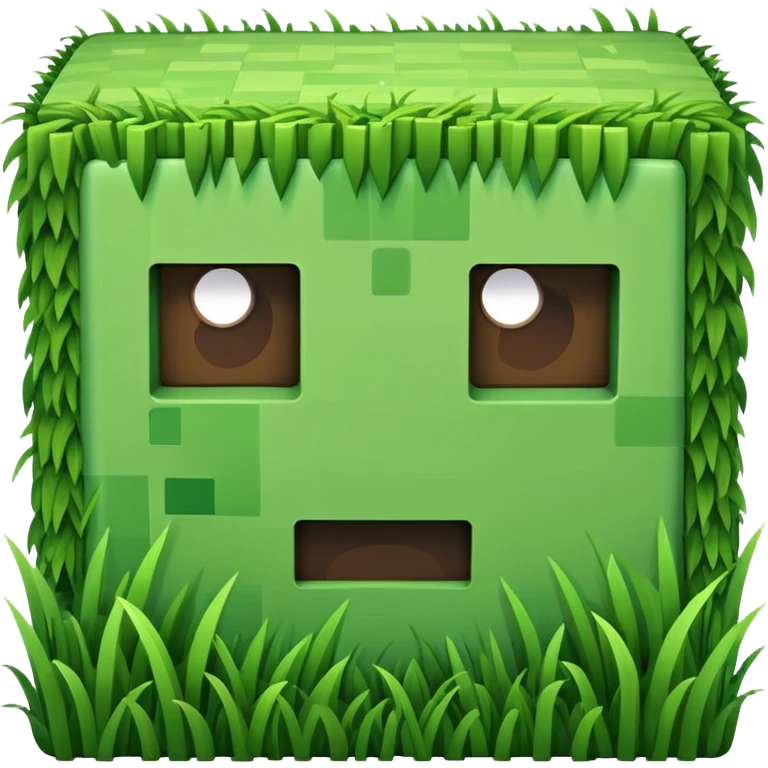 Minecraft grass block emoji