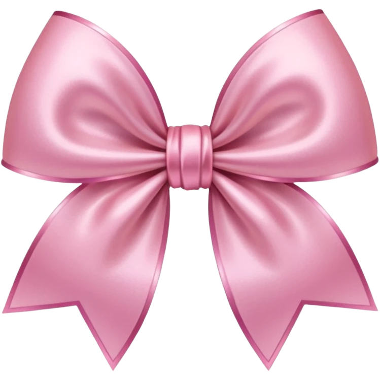 light pink glowing and sparkling bow emoji