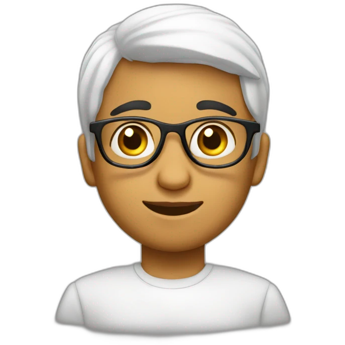 Niño Arabe con lentes  emoji
