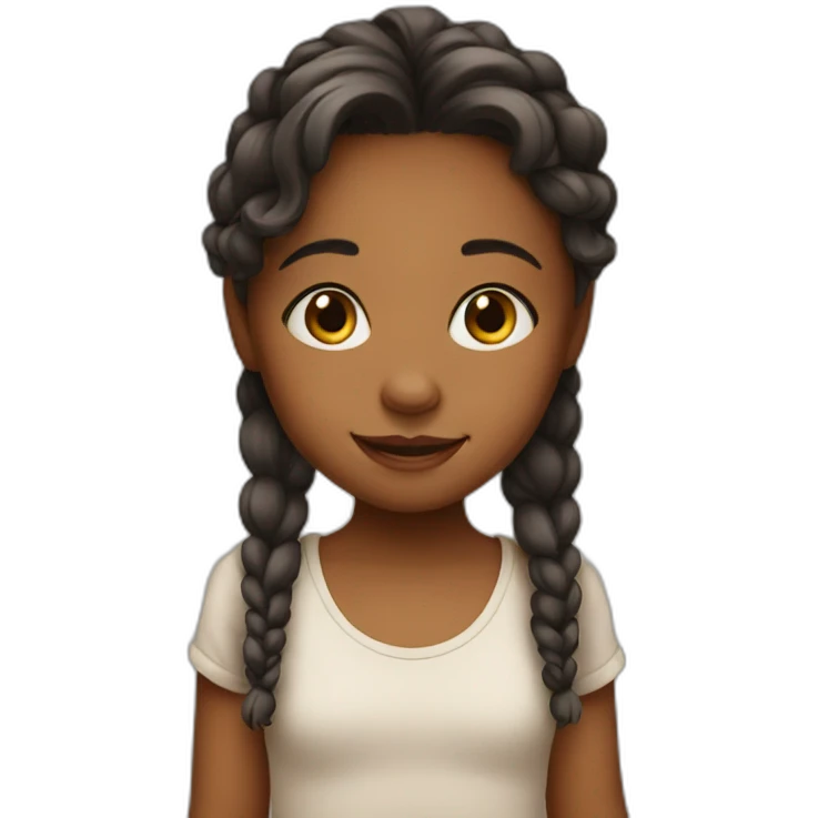 Cute little girl emoji