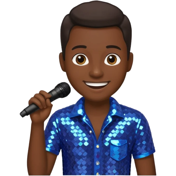 microphone for group karaoke with people emoji