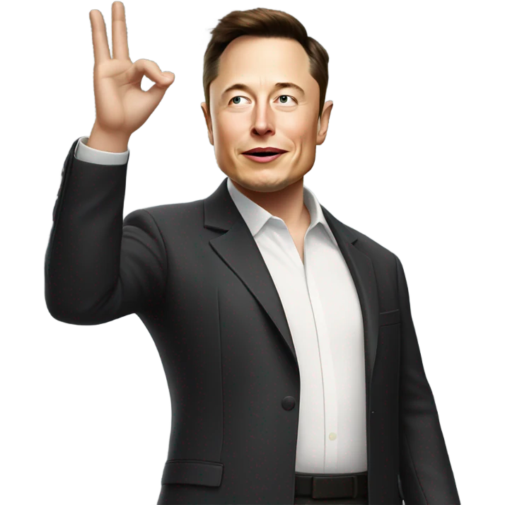 Elon musk salute emoji