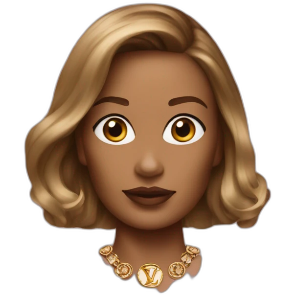 louis vuitton fancy woman emoji