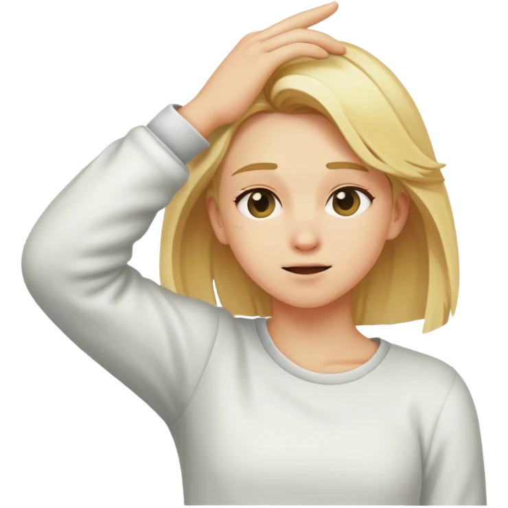 Blonde dabbing  emoji