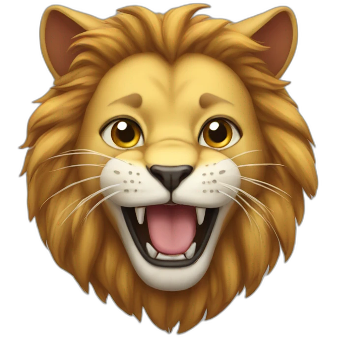 Lion cat emoji