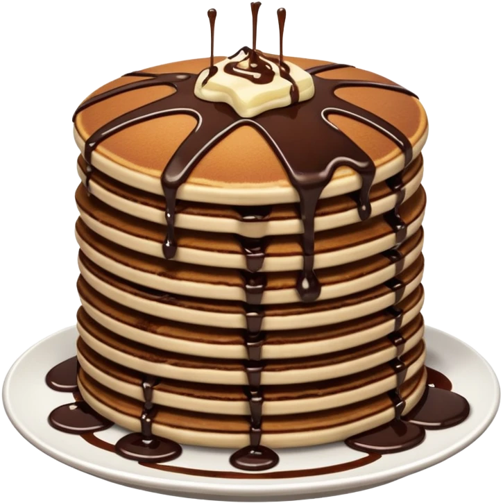 Chocolate pancakes emoji