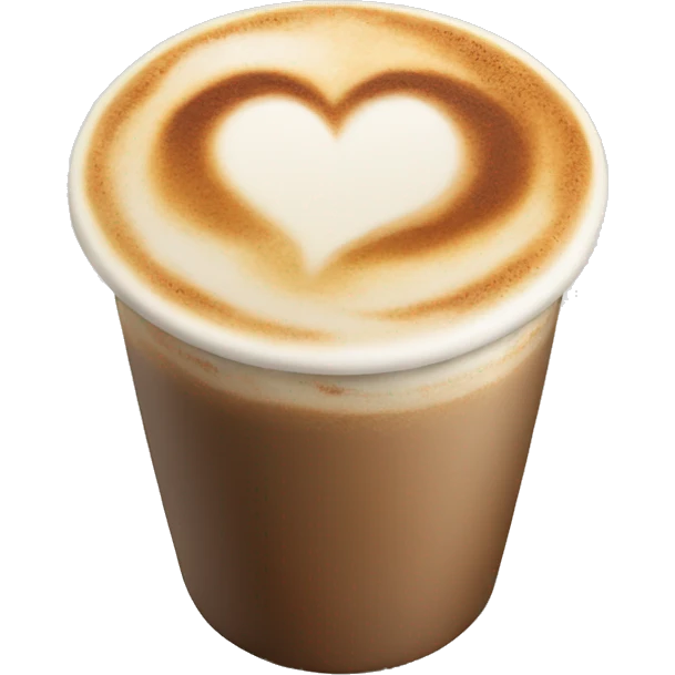 cappucino heart cup emoji