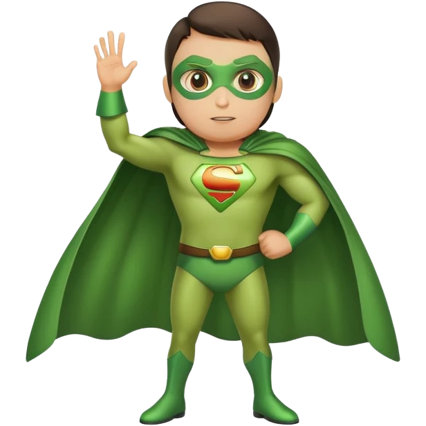 Avocado superhero emoji