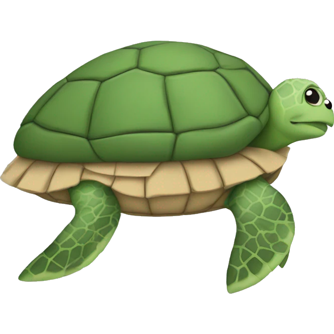a turtle made out of pillows emoji