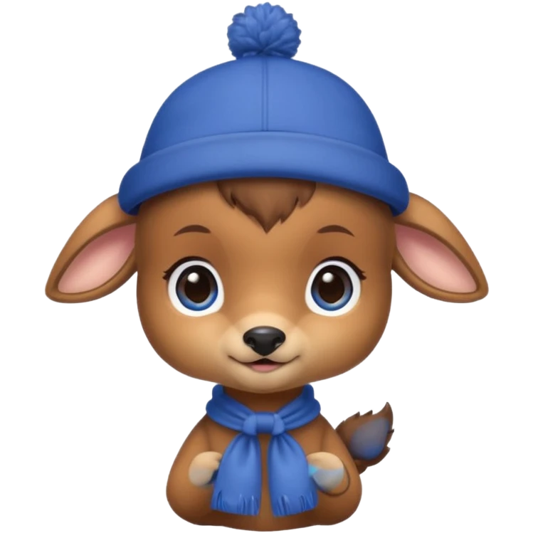 blue hats, baby deer emoji