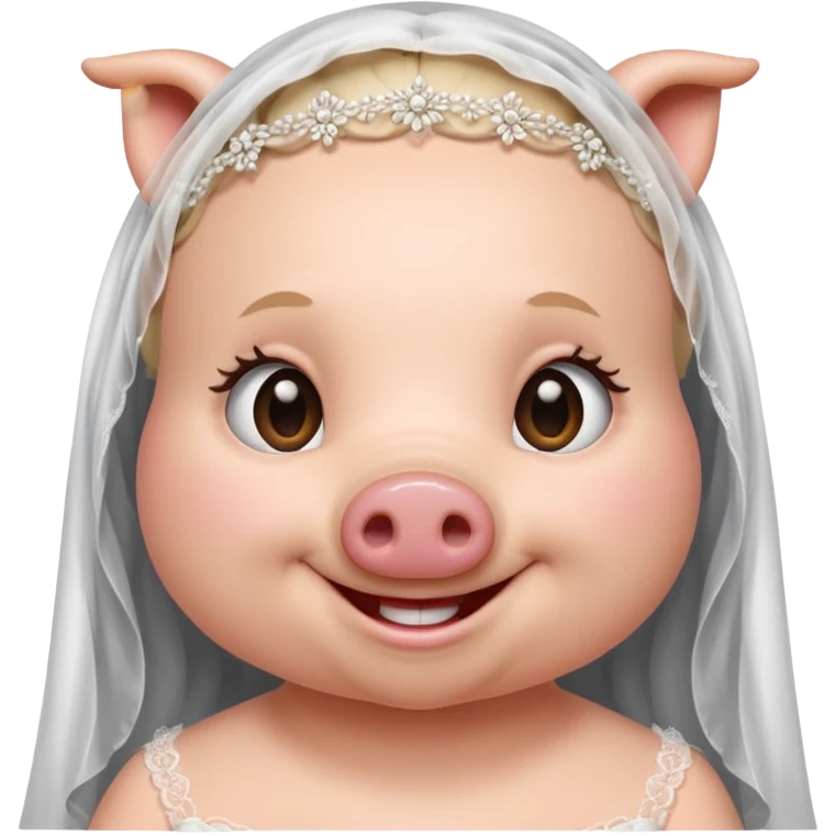 bride pig emoji