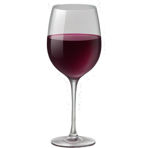elegant wine glass emoji