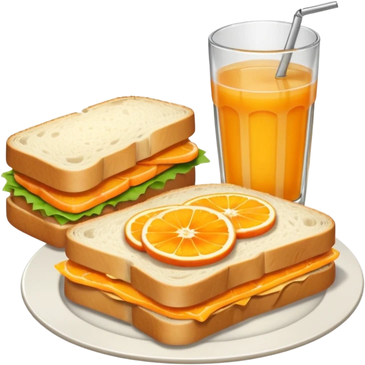 picnic sandwiche and juice emoji