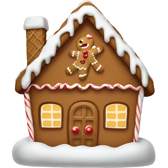 Gingerbread house emoji