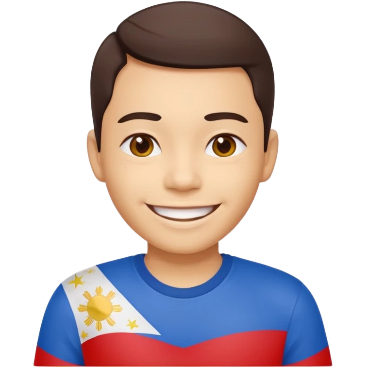 smile with Filipino colors emoji