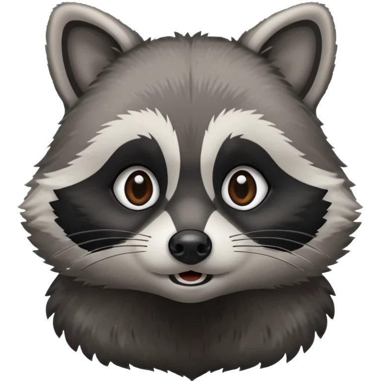 Raccoon look up emoji