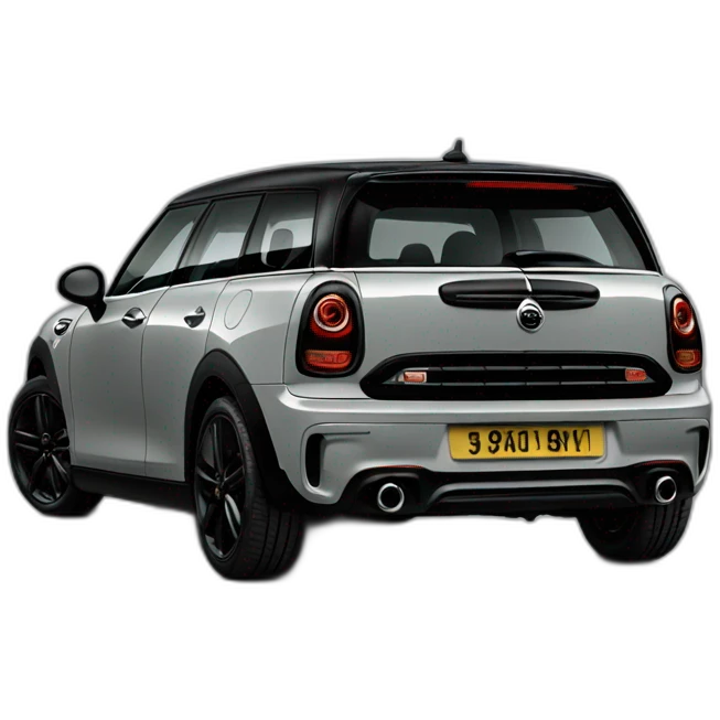 grey mini clubman black pack black stripes emoji