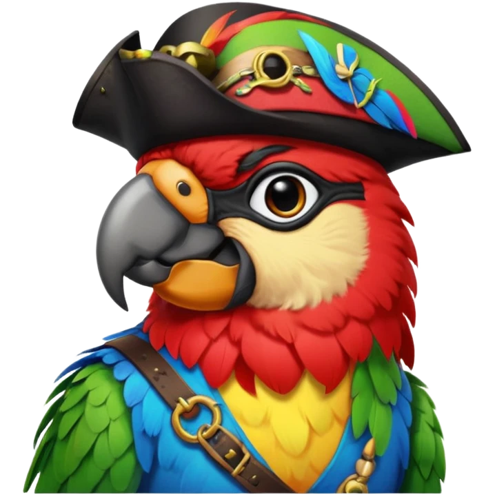 pirate and parrot emoji