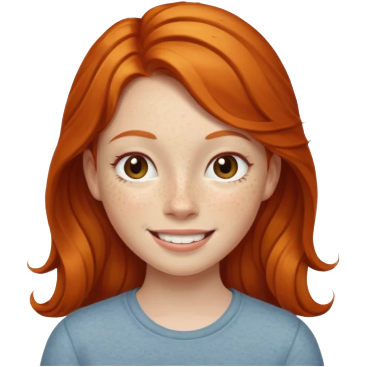 Ginger girl energy emoji
