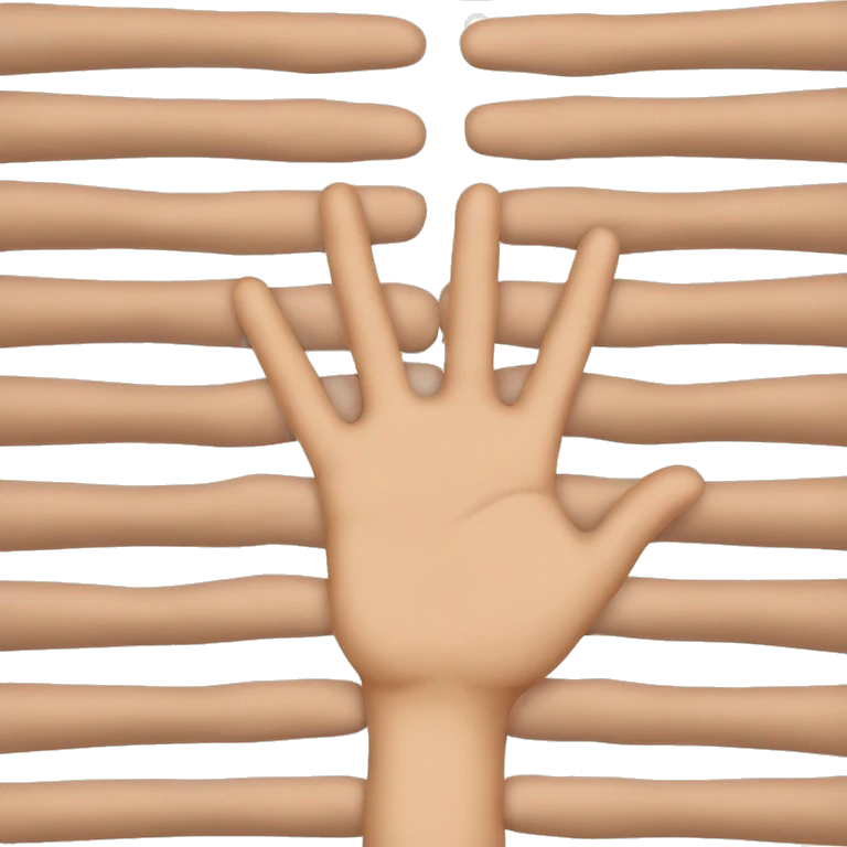 look through the fingers emoji