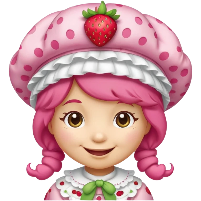 Strawberry shortcake cartoon character ￼ emoji