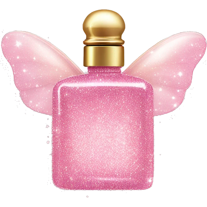 Fairy light pink perfume glitter emoji