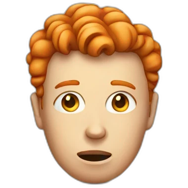 Psychiatre Ginger head emoji