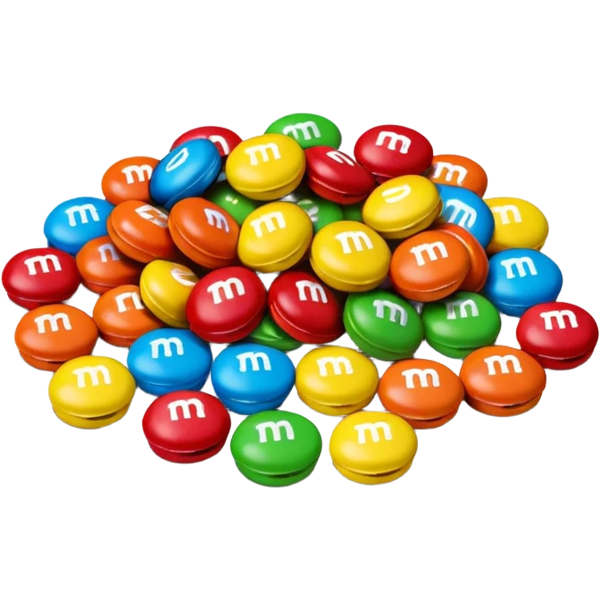 M&M with the logo on them too emoji