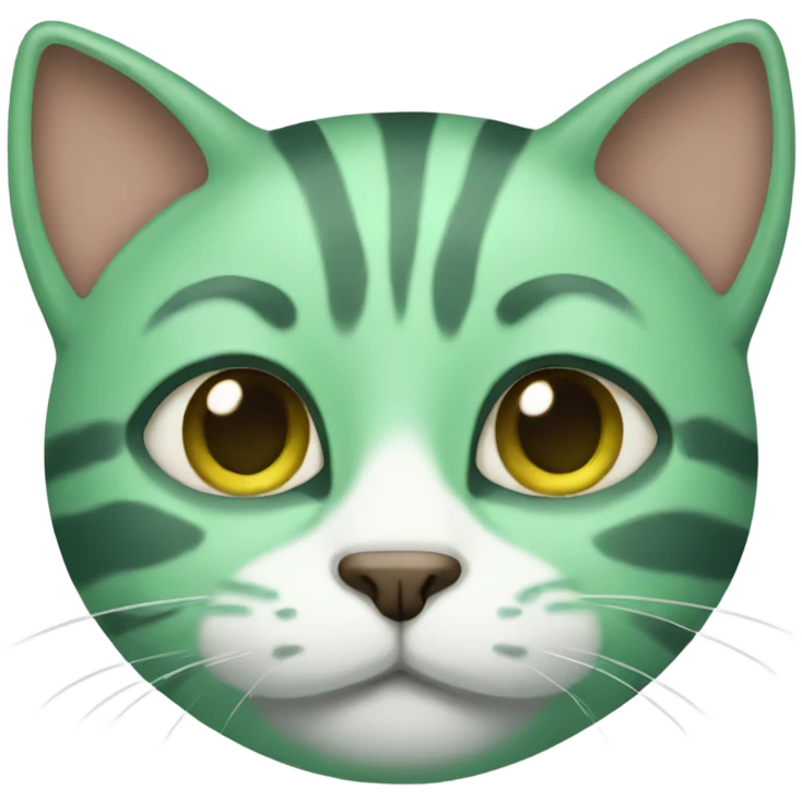 Green cat emoji