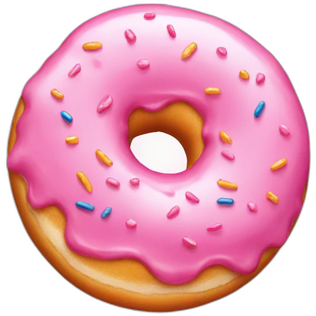 pink donut emoji