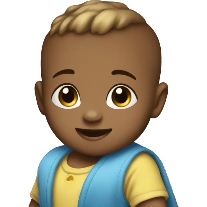Baby with blue ey emoji