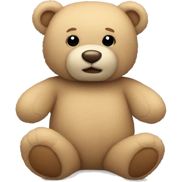 beige teddy bear emoji