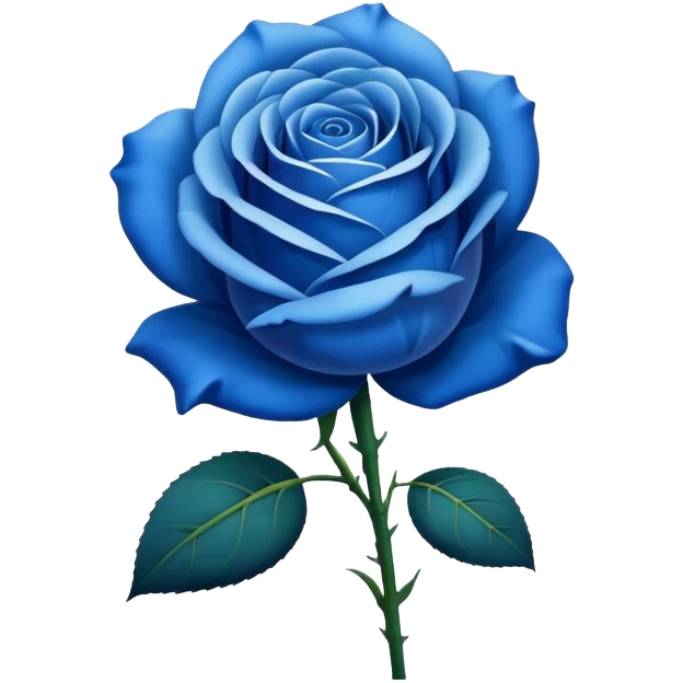 Rosa azul emoji