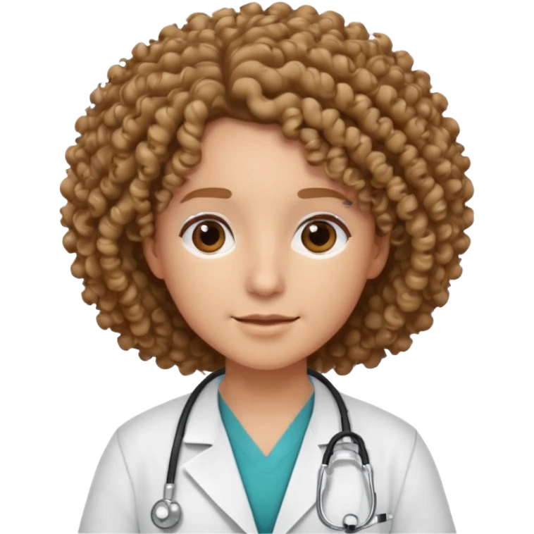 curly doctor emoji