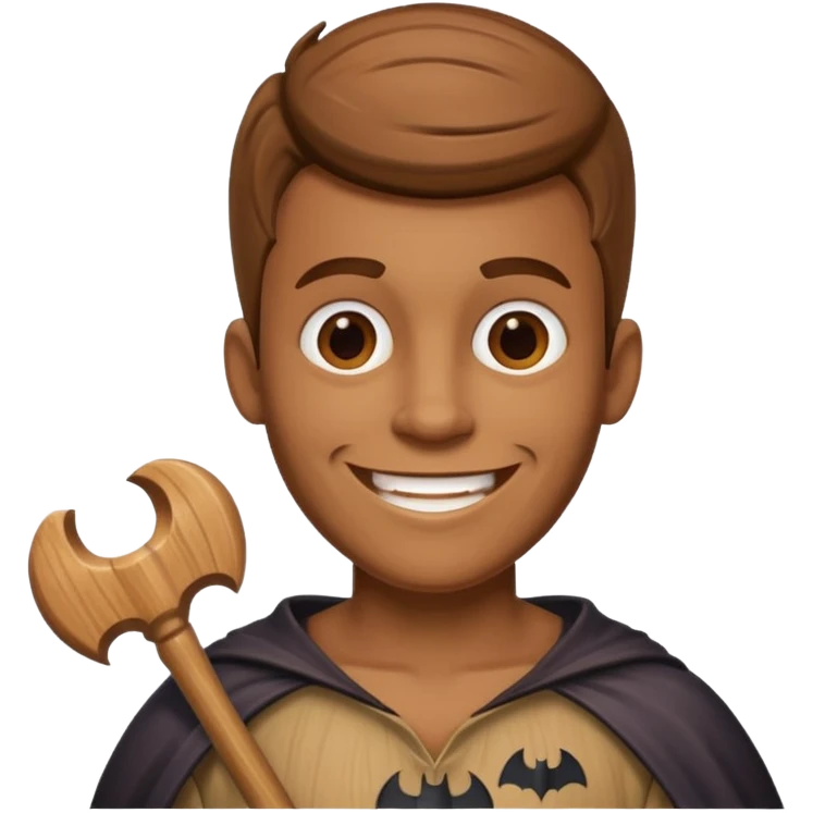 Tung tung tung sahur a wooden guy with a bat emoji