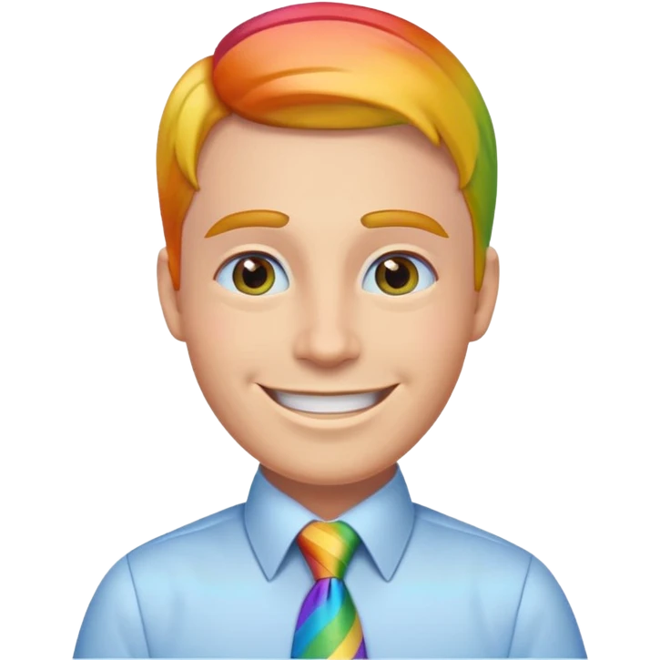 Boss in rainbow  emoji