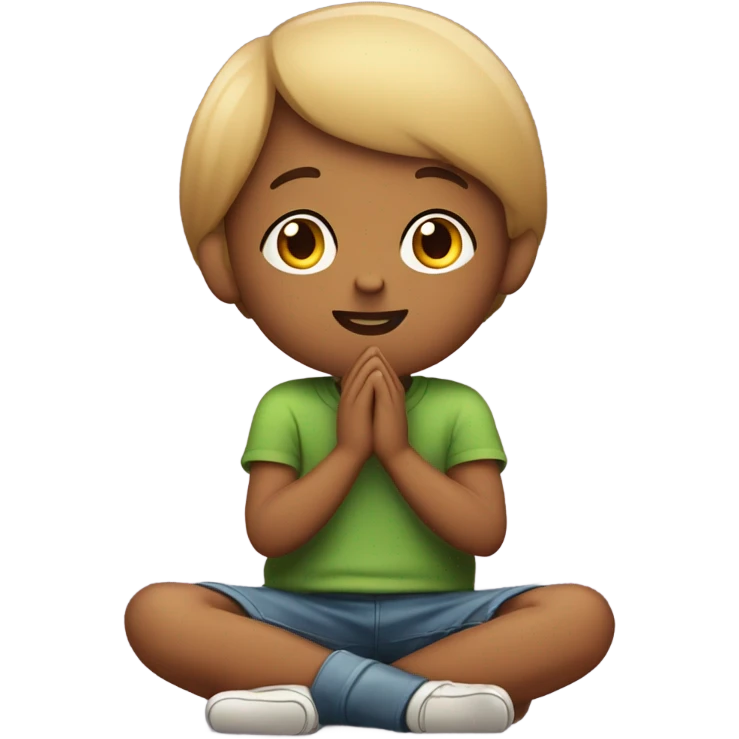 a child have a wish emoji