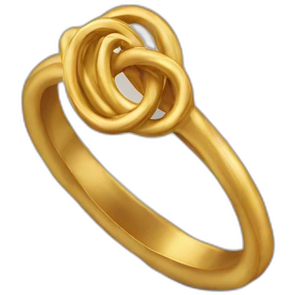 Dos anillos entrelazados emoji