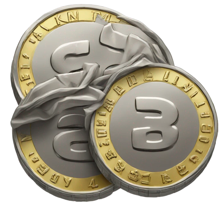 4 coins stacked emoji