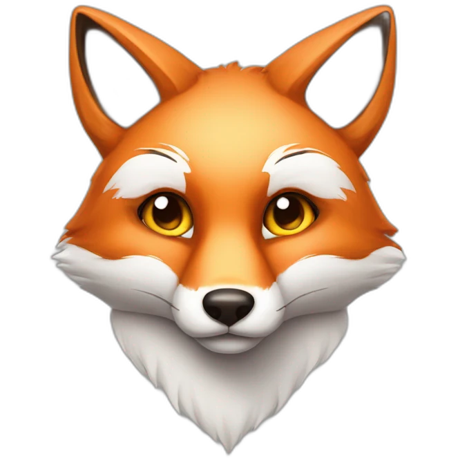fox with hearts in his eyes emoji