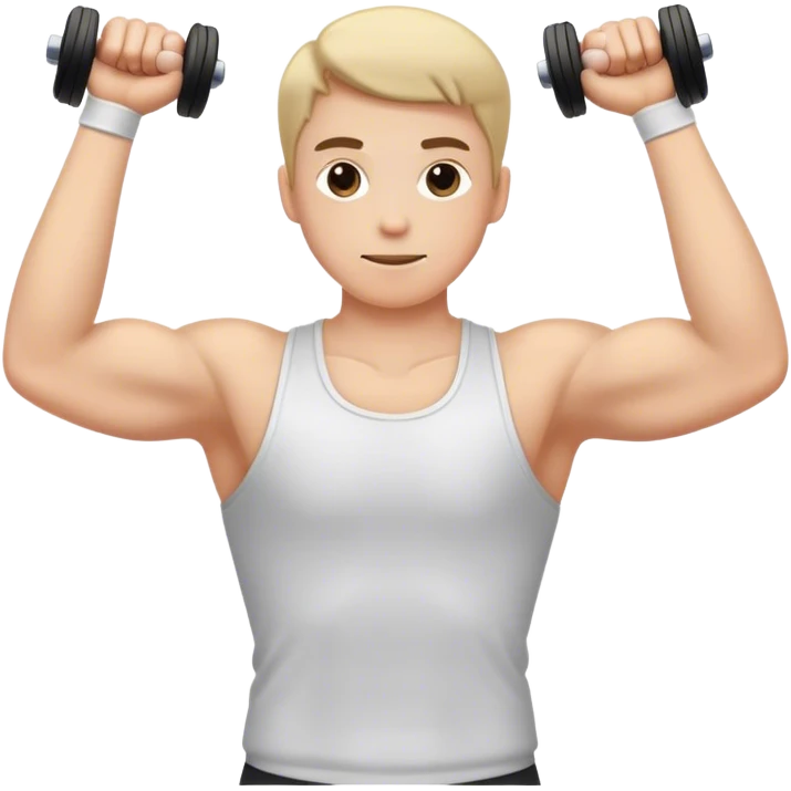 bodybuilder forearm exercise emoji