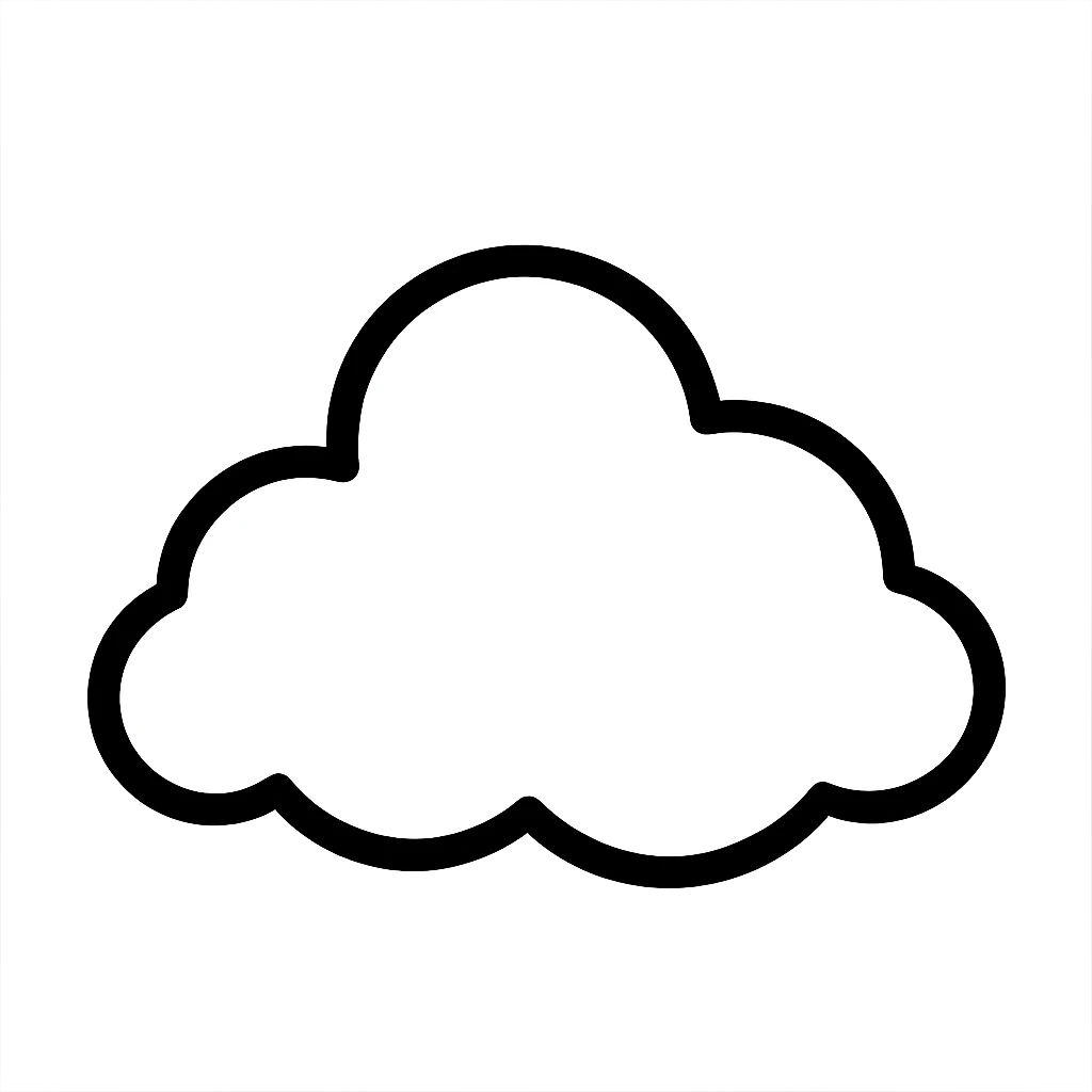 fluffy white cloud emoji