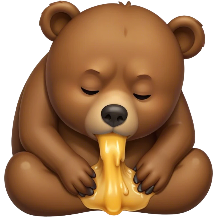 bear that is vomiting emoji